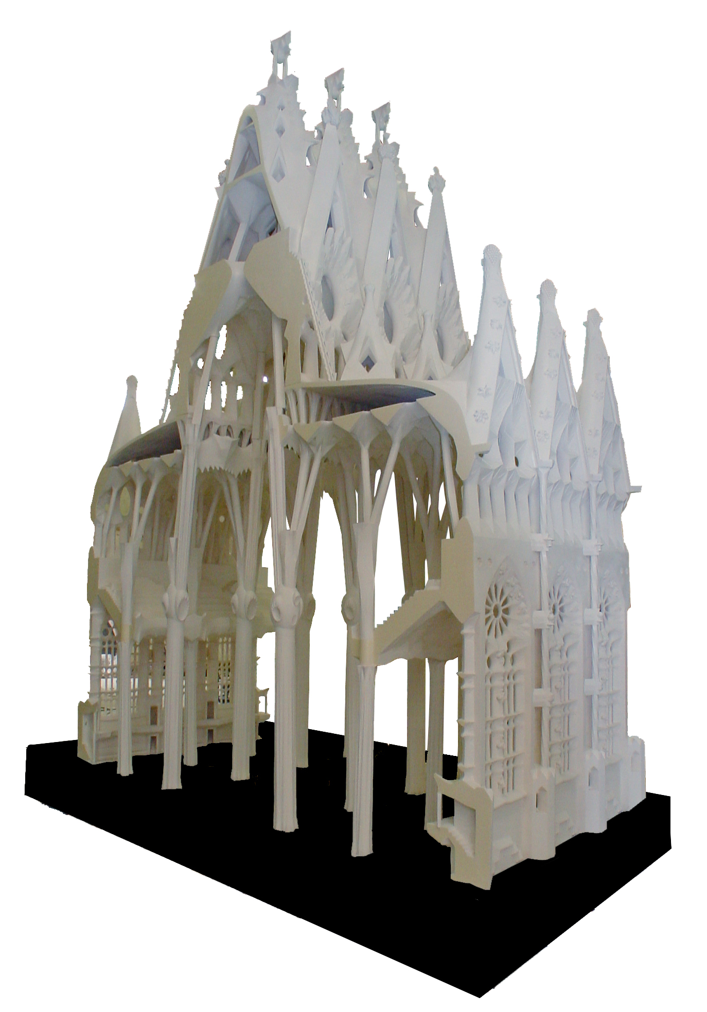 Maquete das naves da Basílica da Sagrada Família