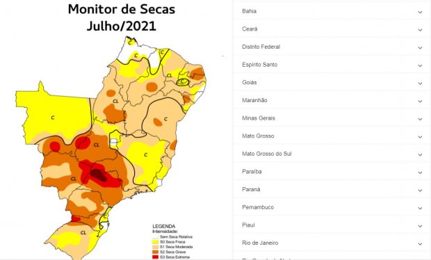 Sc Completa Um Ano No Monitor De Secas Com Dados Que Auxiliam Projetos