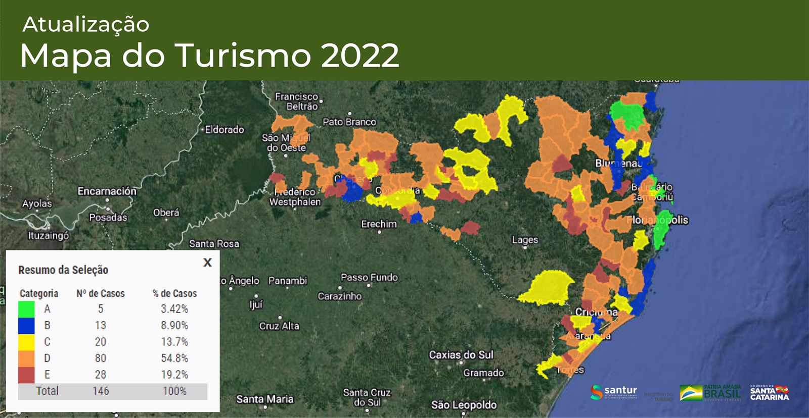 Atualização Mapa de Turismo