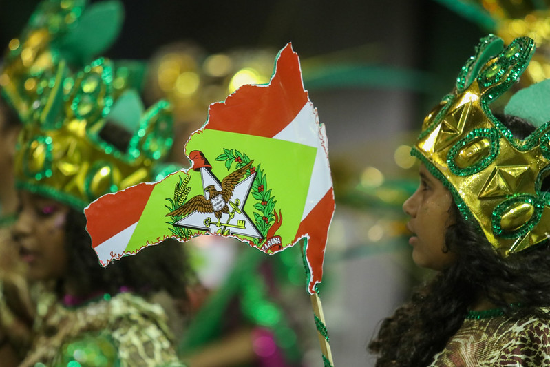 18/02/2023 – Florianópolis – Carnaval, desfile das escolas de samba na passarela Nego Quirido