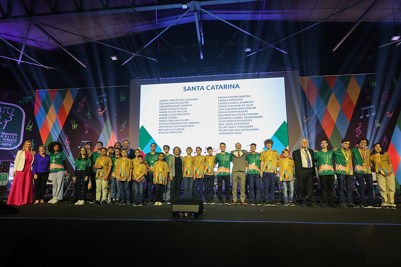 Florianópolis (SC), 05/06/2023 – Secretária Adjunta da Educação participa da cerimônia nacional de premiação da Olimpíada Brasileira de Matemática das Escolas Públicas - OBMEP.