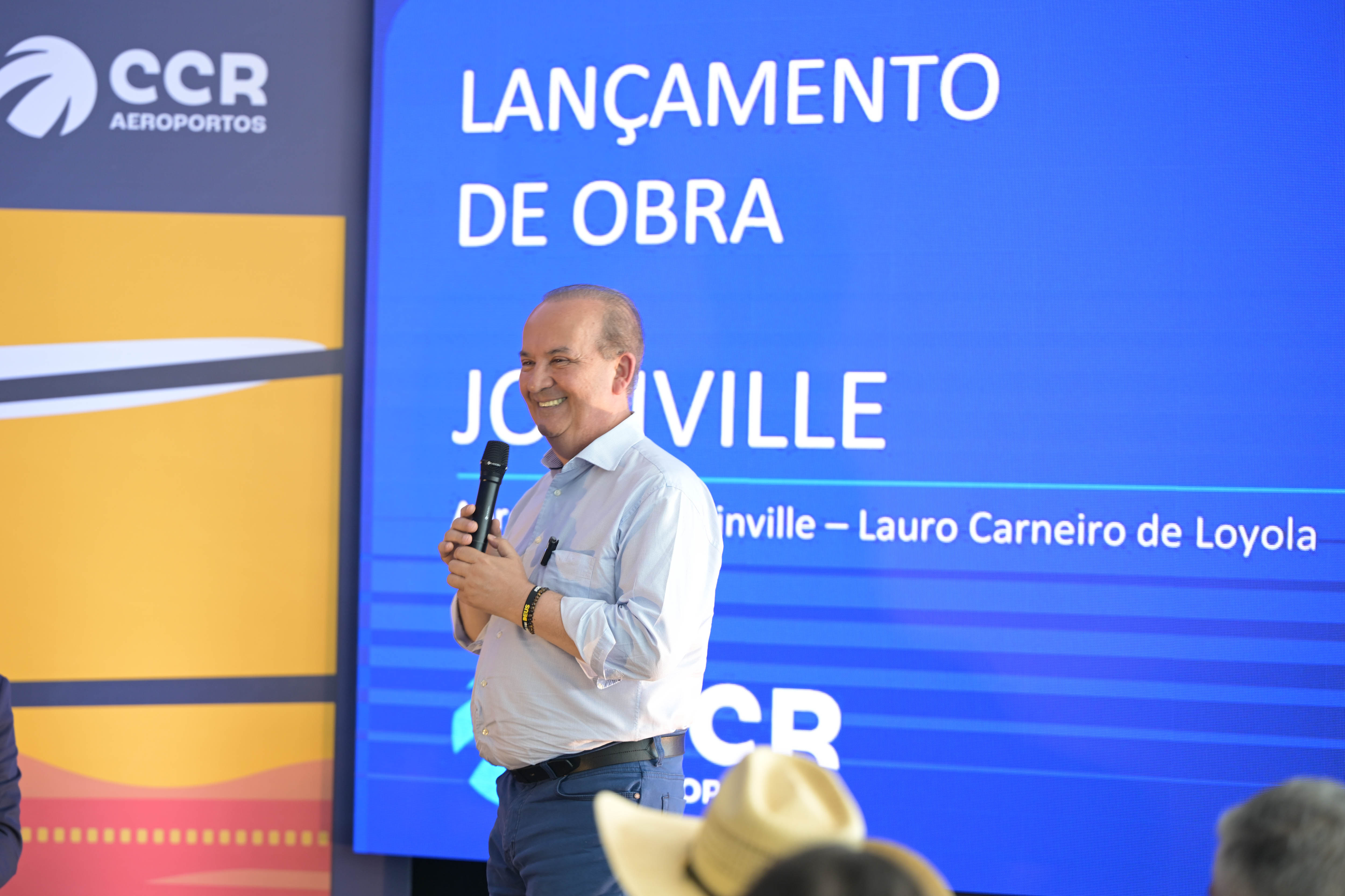 Governador prestigia lançamento das obras da Fase 1-B do aeroporto de Joinville