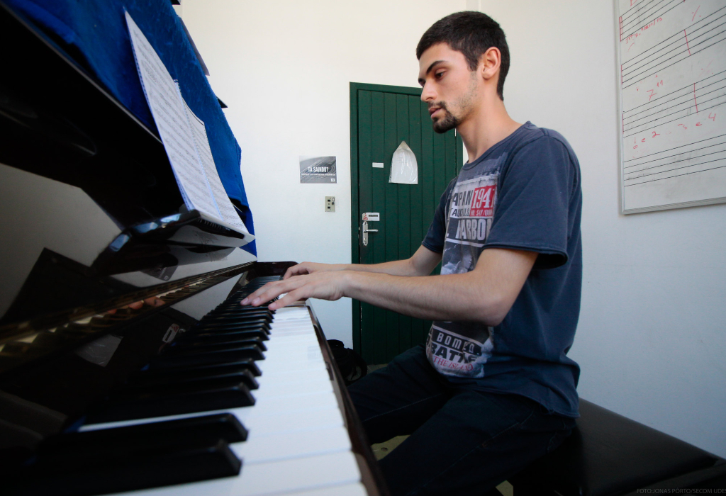 Estudante de Piano da Udesc, em Florianópolis
