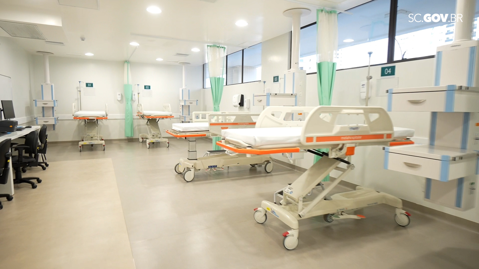 A nova emergência do Hospital e Maternidade Marieta Konder Bornhausen, em Itajaí