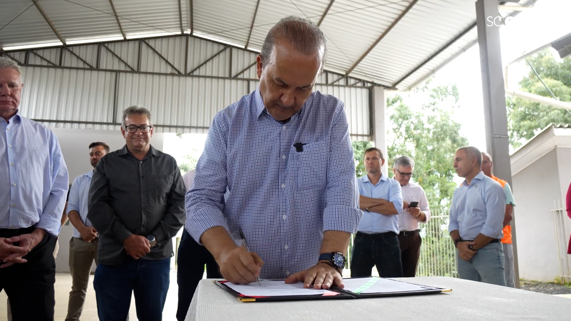 Governador Jorginho Mello assina ordem de serviço para pavimentação da SC-451 entre Frei Rogério e Fraiburgo
