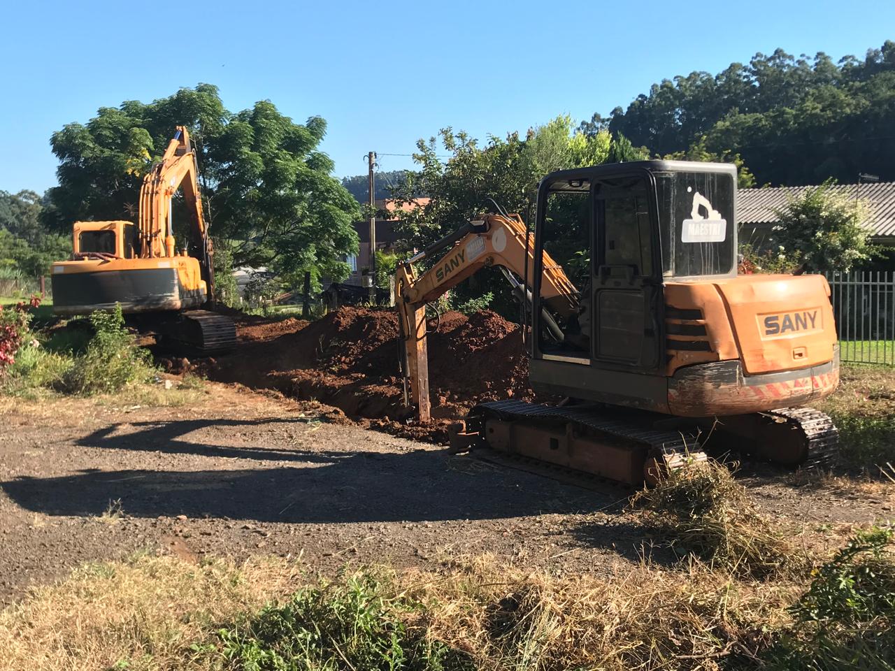 Casan termina tubulação da nova adutora em São Miguel do Oeste