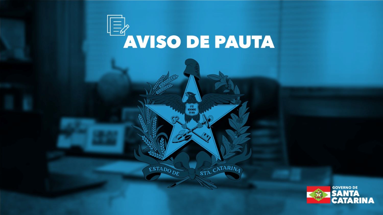 AVISO DE PAUTA: governador participa da abertura do Congresso Brasileiro de Contabilidade em Balneário Camboriú