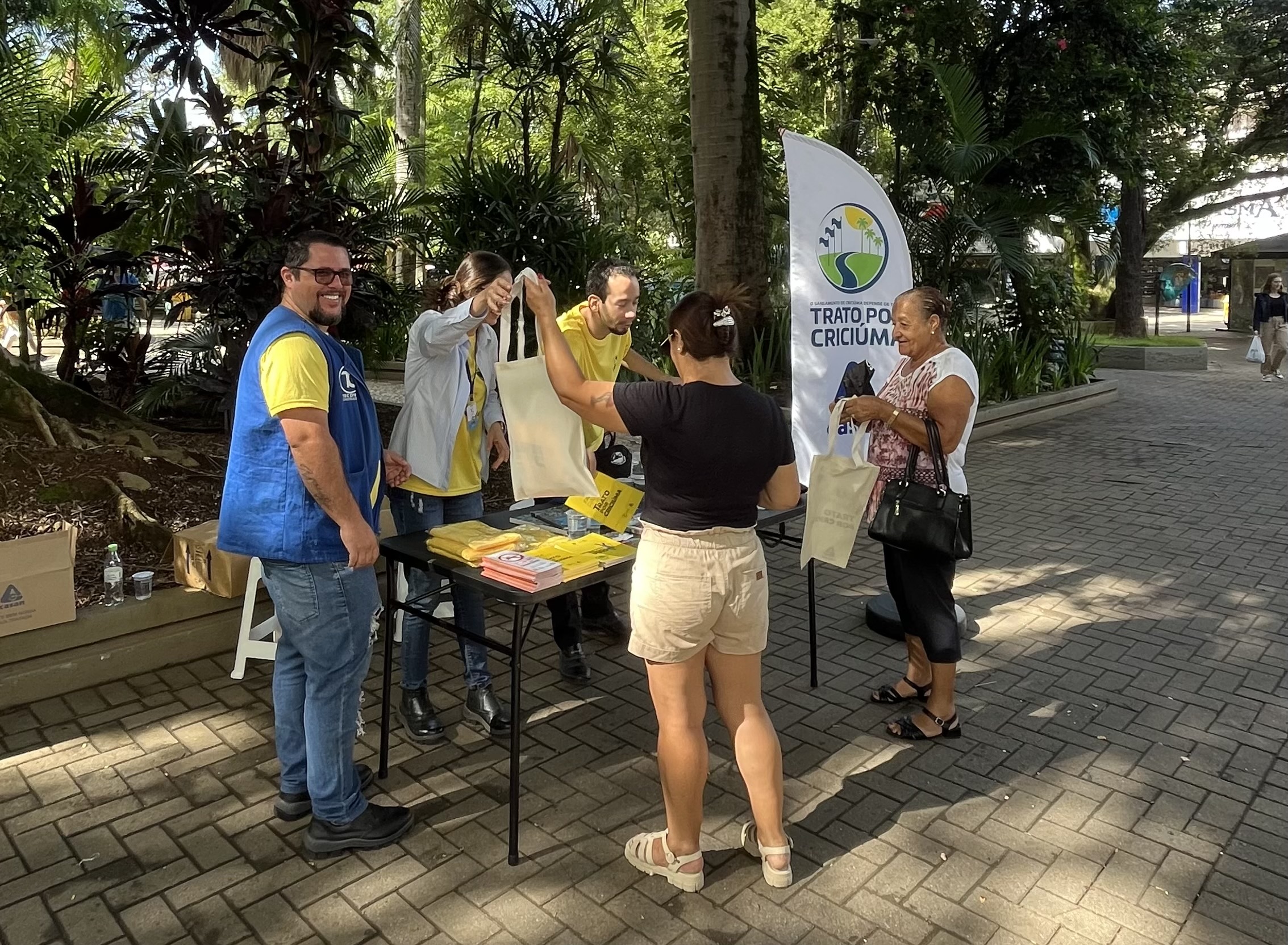 Trato por Criciúma promove ação na Praça Nereu Ramos nesta sexta-feira