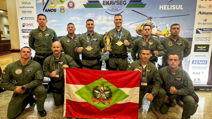 Encontro Nacional de Aviação de Segurança Pública (ENAVSEG), que foi realizado este ano no município de Foz do Iguaçu, Paraná.