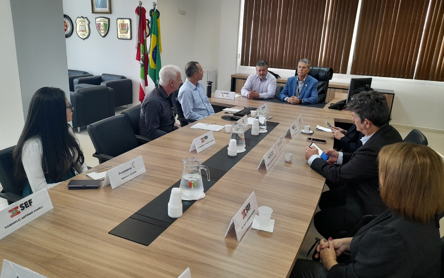 Foto da reunião do Cecop dia 10 de setembro de 2024