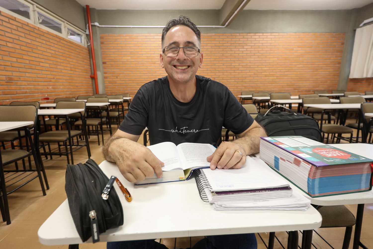 Alex Sandro Soares - estudante beneficiário do Universidade Gratuita na Univali de Itajaí. Foto: Leo Munhoz/Secom