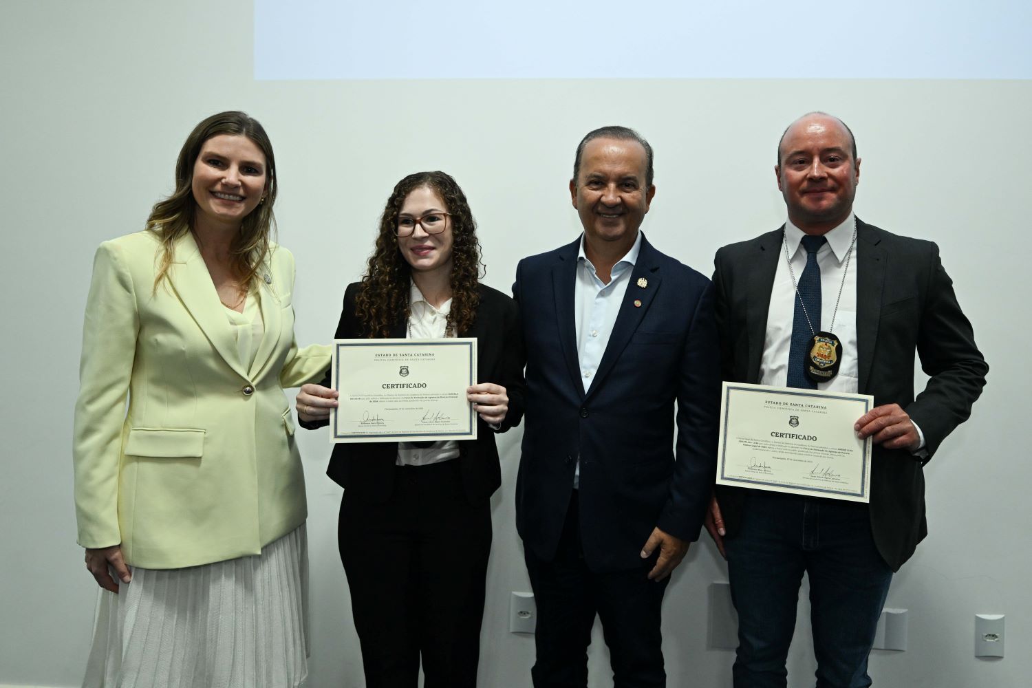 Governador Jorginho Mello participa da formatura de 100 novos agentes de perícia em Santa Catarina